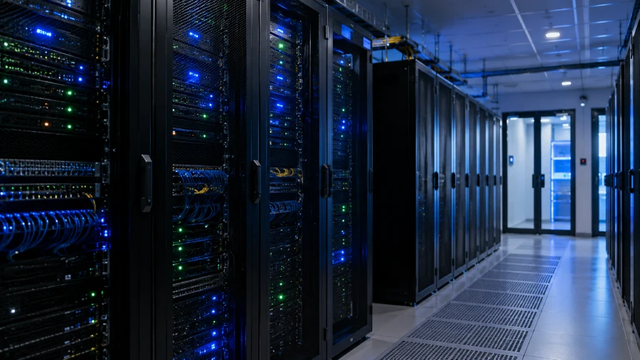 Infrastruktur server perusahaan yang dikelola TeraCorp untuk mendukung operasional bisnis di Depok